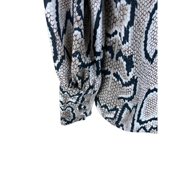 Cabi Serpentine Snakeskin Animal Print Sheer Blouse Women’s XS - Picture 6 of 8